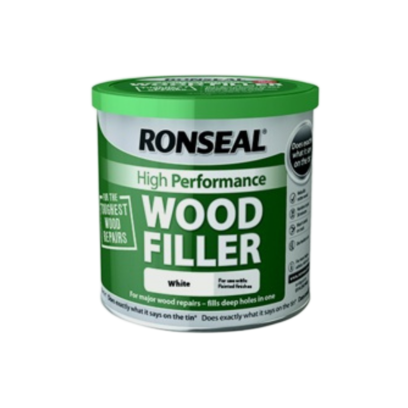 Ronseal High Performance Wood Filler White 550g Mahoneys Builders